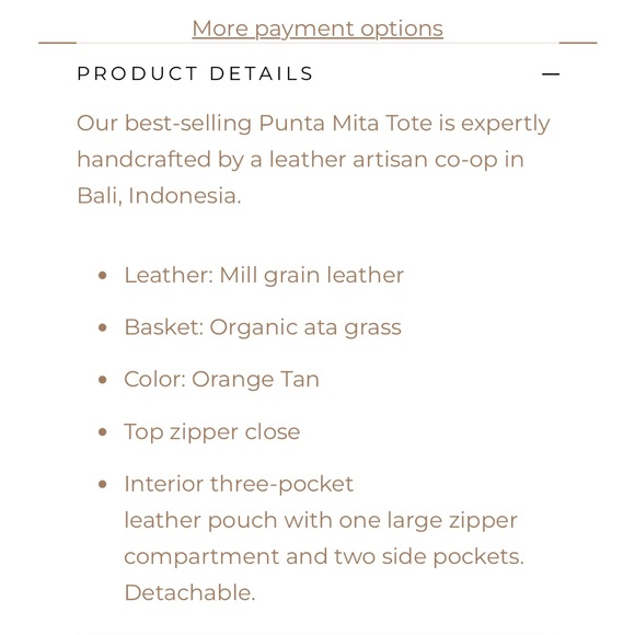 Tan and Cream Structured Tote with Woven Design Jenn Lee tote Punta Mita Tote - Picture 5 of 16